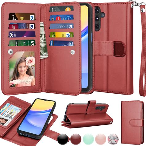 Galaxy A15 5G 6.5" Case, Samsung A15 5G Wallet Magnetic Detachable with ...