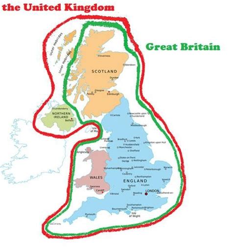 england v united kingdom v great britain map | The United Kingdom vs ...