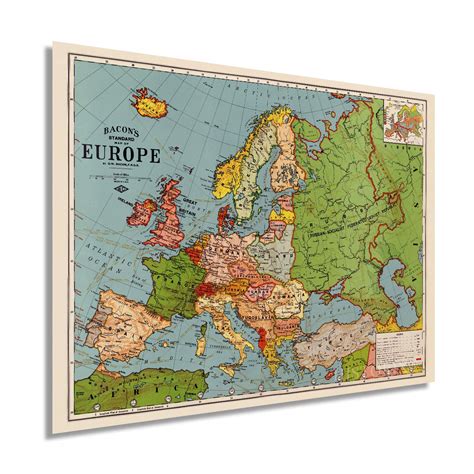 Buy Historix Vintage 1925 of Europe - 18x24 Inch Vintage Europe Wall ...