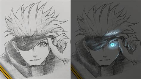 Gojo Satoru Glowing Eye Tutorial | Jujutsu kaisen | ss_art1 - YouTube