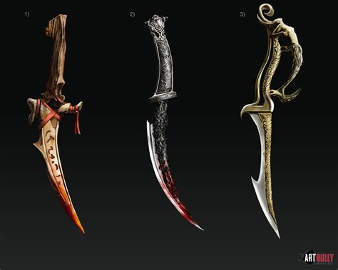 ArtStation - Dark Fantasy Weapon - Dagger Design