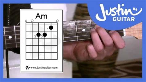 The A minor Chord, Guitar Lessons For Beginners Stage 2 (Guitar Lesson ...