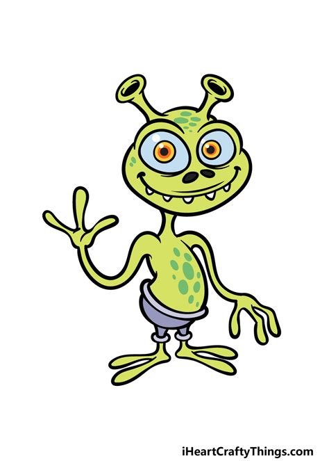 Green Cartoon Aliens