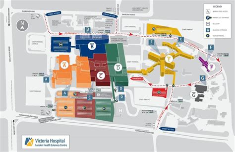 Victoria hospital London map - Map of Victoria hospital London (England)