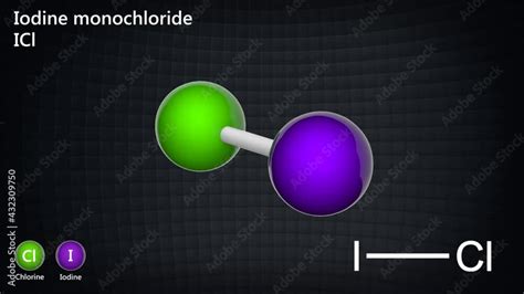 Iodine monochloride is an interhalogen compound with the formula ICl or ...