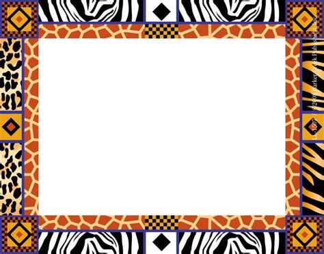 African Border Designs | Clip art borders, Border templates, Border design