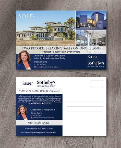 Elegant, Upmarket, Real Estate Agent Postcard Design for a Company by ...