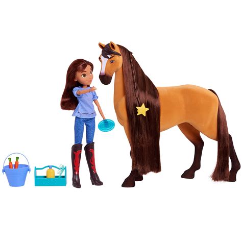 DreamWorks Spirit Riding Free Deluxe 14 Inch Spirit Horse and 11.5 Inch ...