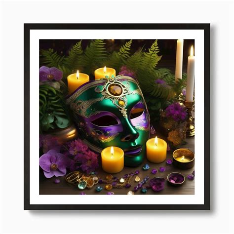 Mardi Gras Mask 2 Art Print by Magical Arts Realm - Fy