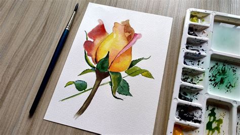 How To Paint Realistic Watercolor Roses Watercolor | Images and Photos ...