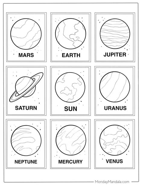 Precise Planets In The Solar System Coloring Page Free Printable | Porn ...