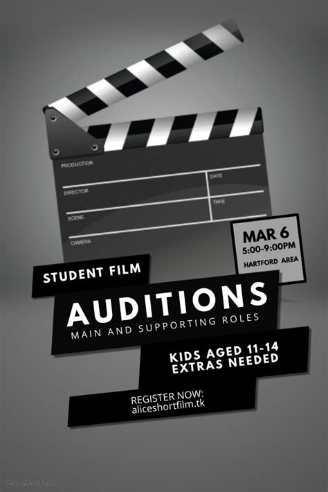 Auditions in Hartford for Student Film “Alice” – Auditions Free