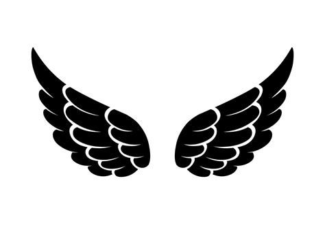 vector silhouette angel wings logo 24634083 Vector Art at Vecteezy