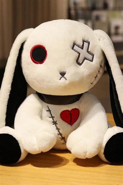 Dark Emo Bunny in 2023 | Bunny stuffed animals, Bunny plush, Plush dolls