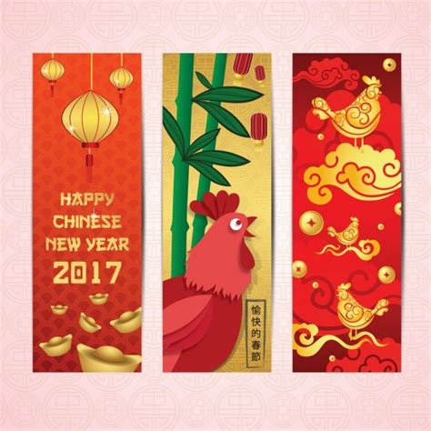 Free Vector | Chinese new year banners