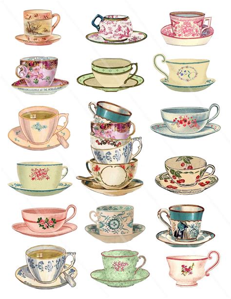 Teacups Clipart