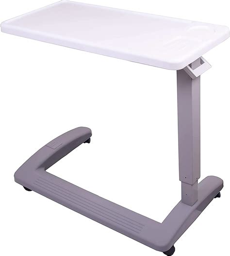 Carex Overbed Table and Hospital Bed Table - Table with Wheels - Over ...