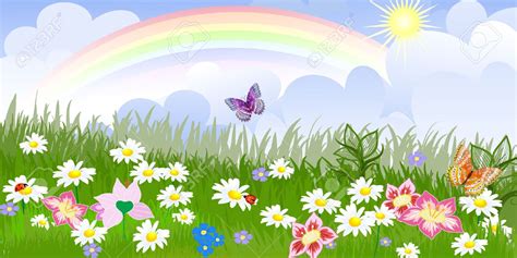 Garden Cartoon Picture - Garden Cartoon Flower Flowers Fence Wallpaper ...