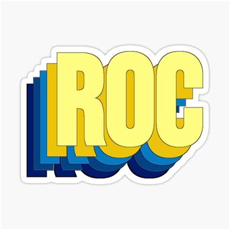 "ROC" Sticker for Sale by somebody123 | Redbubble