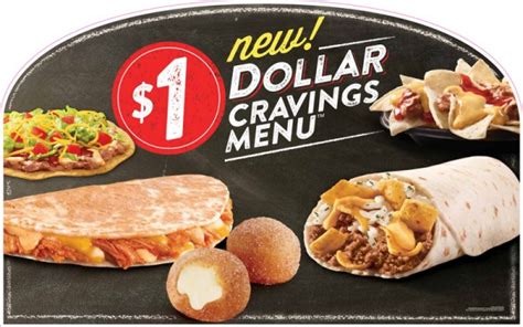 Taco Bell Challenges McDonalds with New '$1 Dollar Cravings Menu'