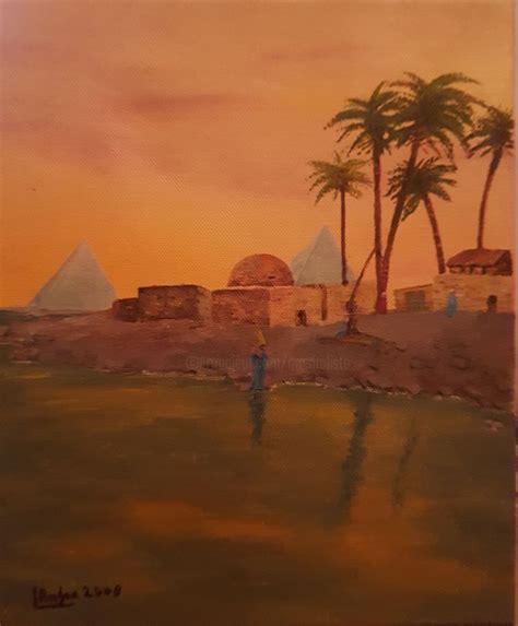 Nile River Painting at PaintingValley.com | Explore collection of Nile ...