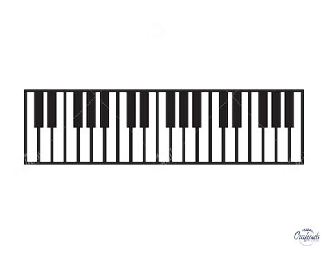 Piano Keys SVG Keyboard Clip Art Instant Digital Download - Etsy