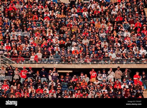 Crowd shot at Gillette Stadium, the home of Super Bowl champs, New ...