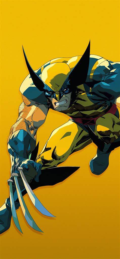 🔥 Wolverine X-Men Wallpaper - Cool Yellow Superhero Wallpaper