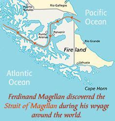 cool Map Of The Strait Of Magellan | Magellan travel, Map, Physical ...