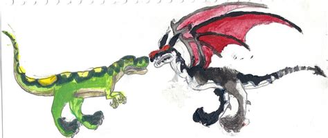 prehistoric dragon VS t-rex by masonday on DeviantArt