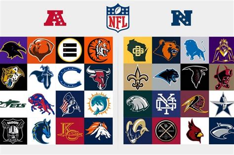 Redesigned NFL logos by Drdoomkaiser on DeviantArt