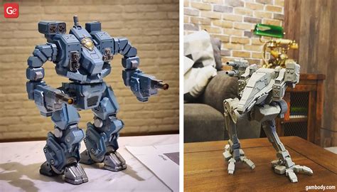 3D Printed BattleTech Models: Miniatures and Large-Scale Mechs