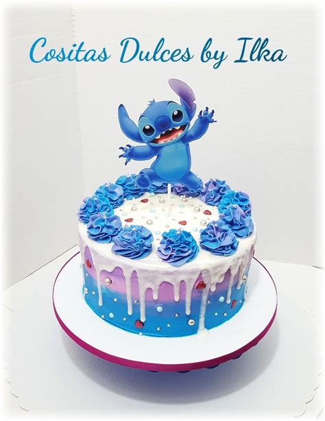 Stitch cake | Оригинальные торты, Торт на день рождения, Восхитительные ...