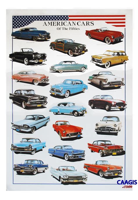 American Cars of the 50s | Vintage Car Posters | Pinterest | Cars and ...