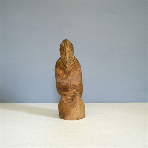 Vintage Folk Art Bird Carving - Etsy