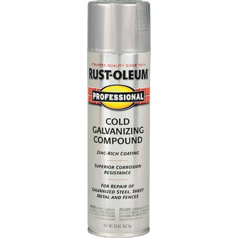 RUST-OLEUM PROFESSIONAL 7585838 Galvanizing Compound Spray Paint, Flat ...