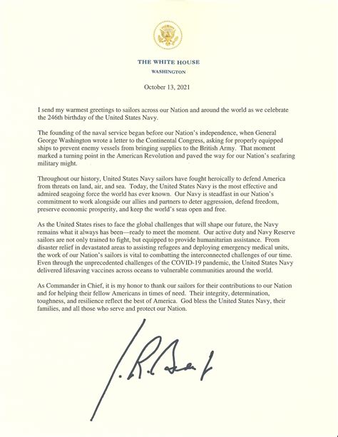 President Joe Biden's Birthday Message to the U.S. Navy > United States ...