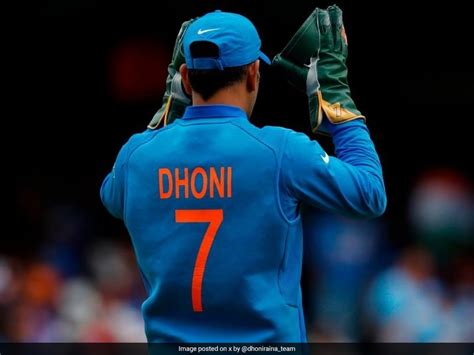 MS Dhoni's No. 7 Jersey Retired, BCCI Informs Players Not To Pick ...