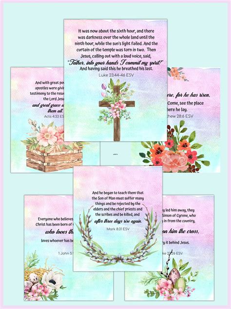 FREE Printable Easter Scripture Cards | Healing Home