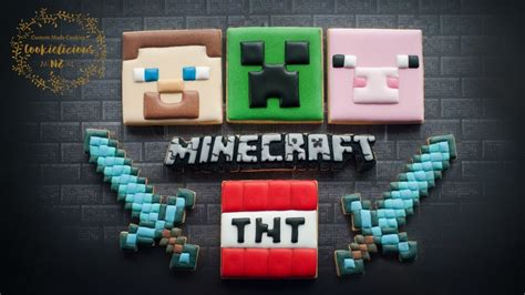 AWESOME MINECRAFT COOKIES - Learn how to make CREEPERS, STEVE, PIG ...