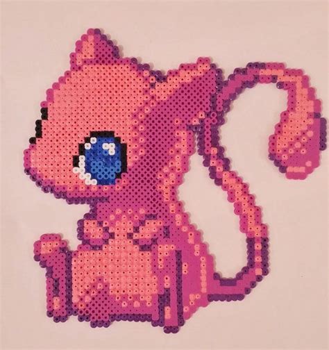 MEW Pixel Art beading beads | Pokemon perle, Perles hama pokemon, Art ...