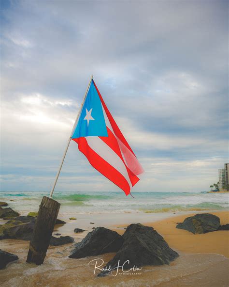 Original Puerto Rican Flag - Condado Beach, San Juan, PR