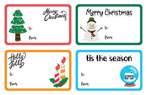 Creative Christmas Gift Tag Templates