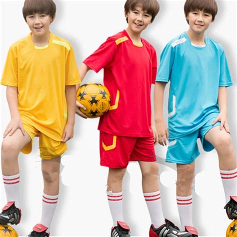 2016 Summer Kids Soccer Jerseys Sets Quick Dry Football Jerseys ...