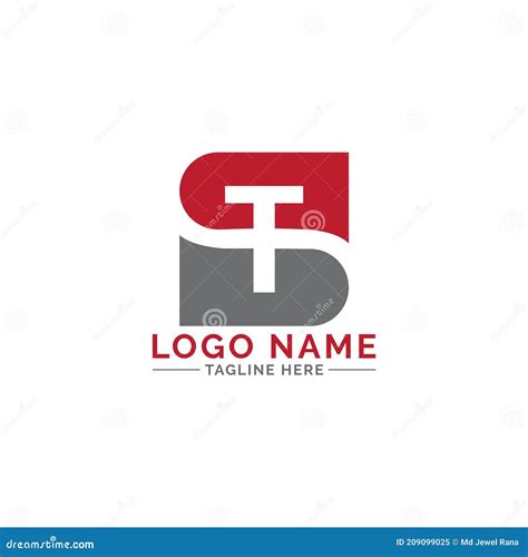 Initial ST Letter Logo Design Vector Template. Monogram and Creative ...