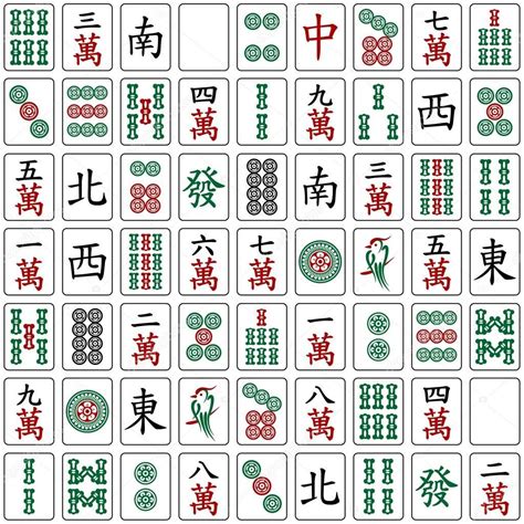 Mahjong tiles, Seamless patterns, Mahjong