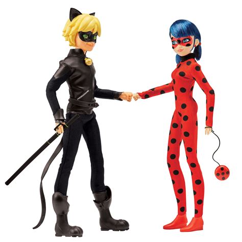 Buy Miraculous Ladybug Mission Accomplished Ladybug & Cat Noir 2-Pack ...