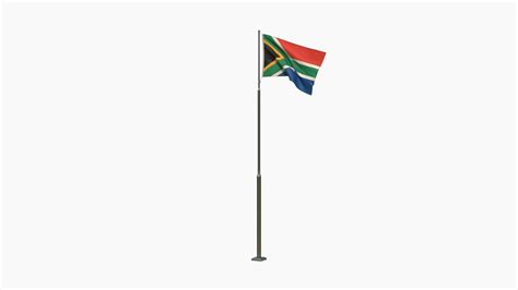 3D Animated South Africa Flag - TurboSquid 1799018