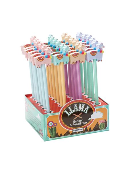 Llama Eraser and Pencil Set - Home