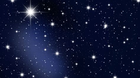 White Shimmering Stars With Background Of Dark Blue Sky HD Space ...